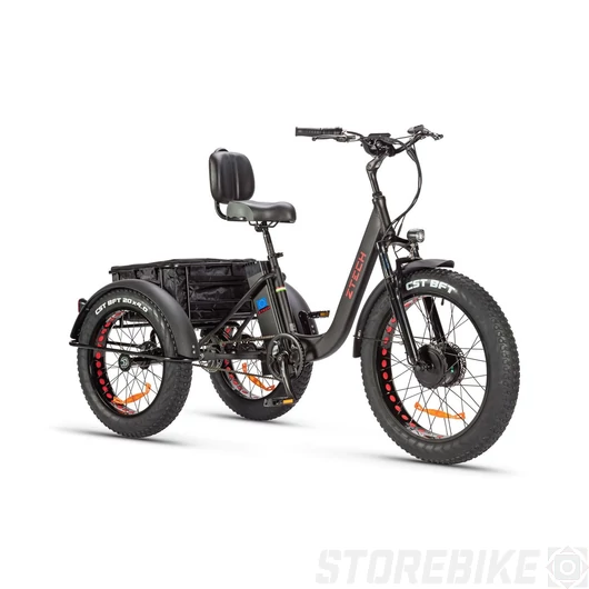 ZT-80 Stella 2.0 ZTECH Elektromos Tricikli 250W/48V/13Ah (fekete)
